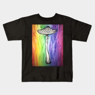 Rainbow Mushroom Kids T-Shirt